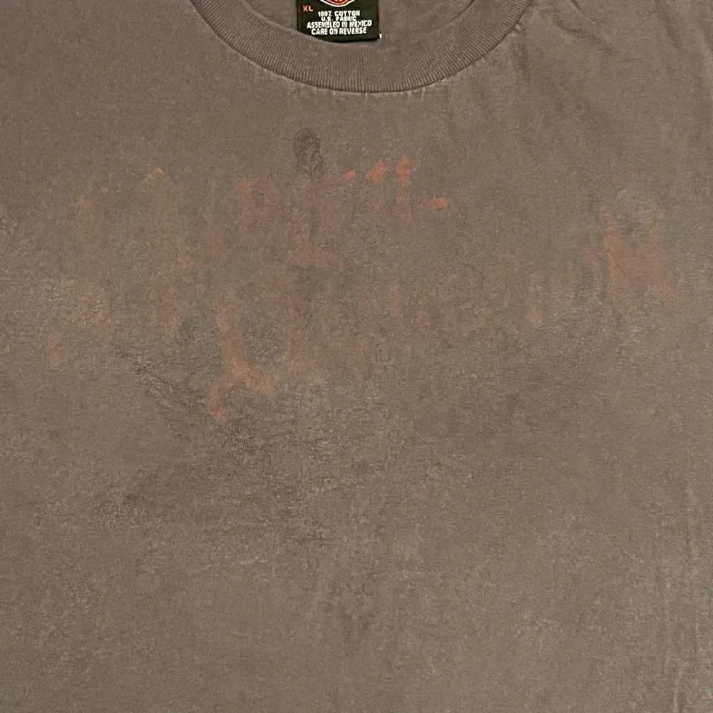 ‘07 Harley Davidson Grey Ultra Faded Front & Back Graphic Tee Shirt / Size XL